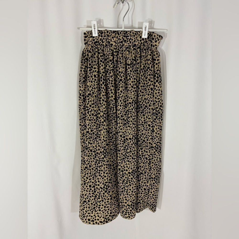 Leopard Print Midi Skirt